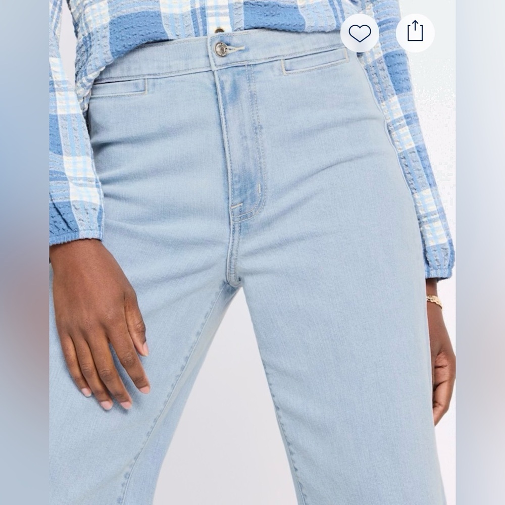 Studio Blue Jeans NWOT Mari Rigid High Rise Crop 32 - Picture 2 of 6